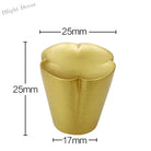 Solid Brass Flower Cabinet Knobs – Single Hole Drawer Handles for Wardrobes and Dressers 25x25x17mm knob