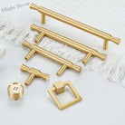 Solid Brass Kitchen Cabinet Handles – Modern Bar Pulls for Drawers and Wardrobes Handles