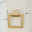 Solid Brass Kitchen Cabinet Handles – Modern Bar Pulls for Drawers and Wardrobes 41mm ring Handles