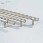 Solid Brass Knurled Cabinet Handles – Brushed Nickel Wardrobe Pulls and Textured Bar Knobs Handles