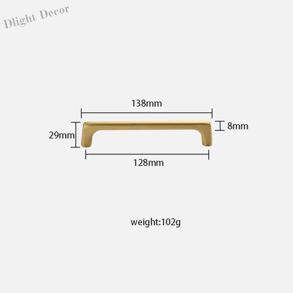 Solid Brass Wardrobe Handles – Integrated Cabinet Pulls and Furniture Bar Handles (106mm-332mm) TB2040-XM Handles
