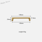 Solid Brass Wardrobe Handles – Integrated Cabinet Pulls and Furniture Bar Handles (106mm-332mm) TB2040-XM Handles