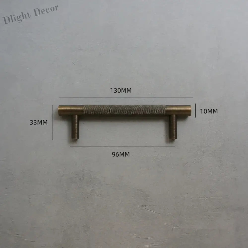 Solid Bronze Cabinet Handles – Antique Brass Wardrobe Bars and Drawer Pulls (20mm-500mm) 130mm Handles