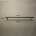 Solid Bronze Cabinet Handles – Antique Brass Wardrobe Bars and Drawer Pulls (20mm-500mm) 500mm Handles