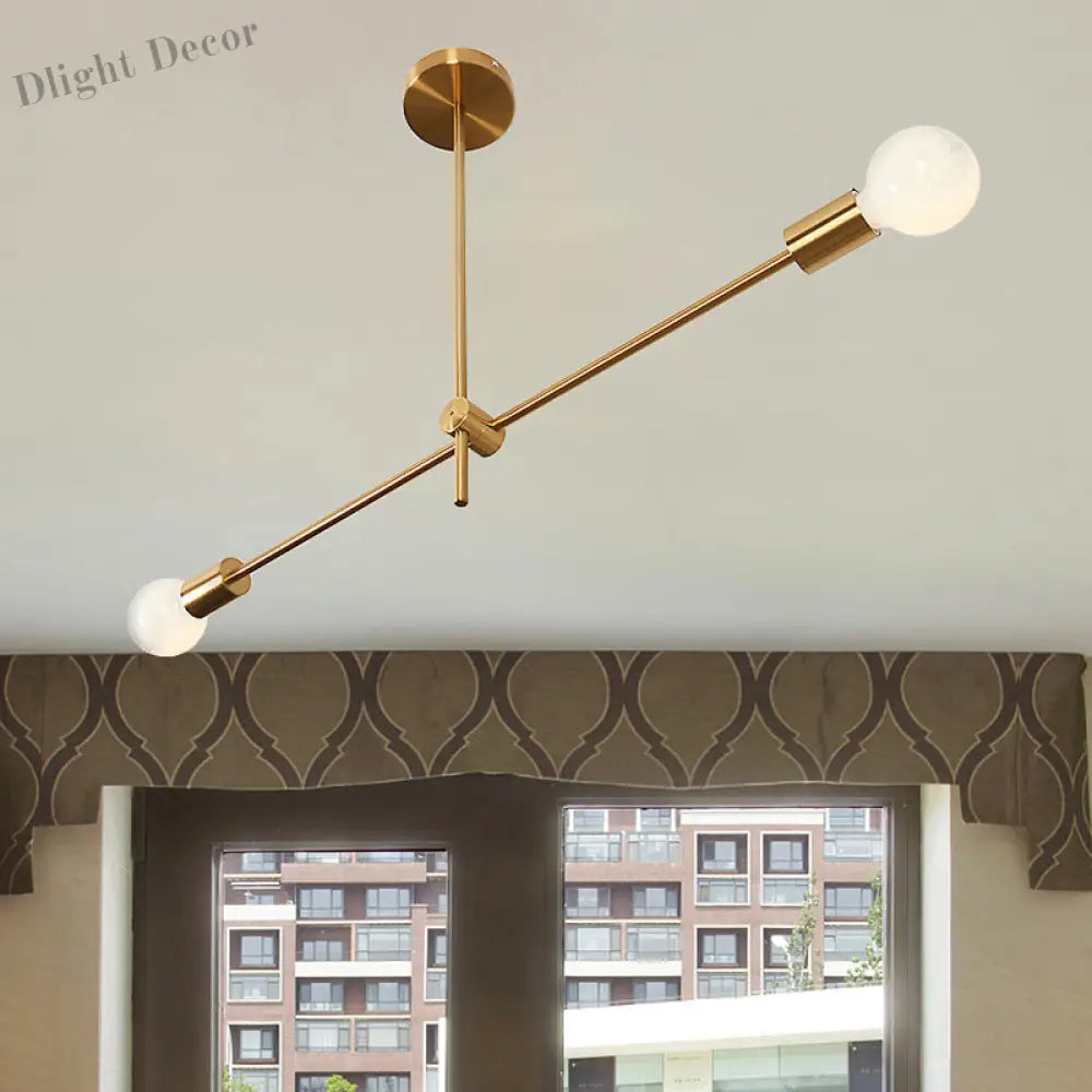 Sophia’s Modern Brass Chandelier - Timeless Elegance