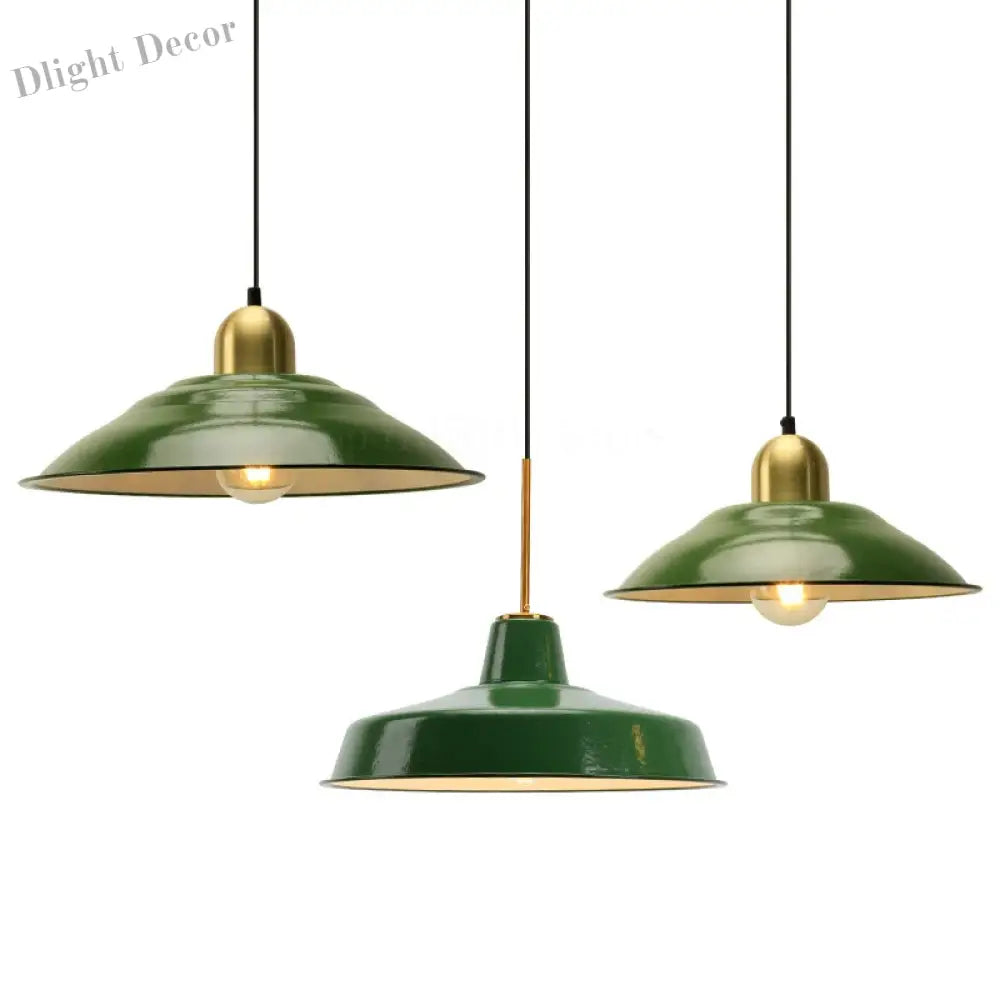 Sophie’s American Vintage Green Pendant Lights