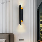 Sophisticated Modern Led Wall Lamp - Radiant Gold Lighting Fixture For Living Rooms Bedrooms And