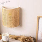 Southeast Asian Rattan Wall Lamp - Artistic Led Lighting For Living Rooms Bedrooms And Corridors