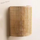 Southeast Asian Rattan Wall Lamp - Artistic Led Lighting For Living Rooms Bedrooms And Corridors