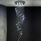 Spiral Design Modern Crystal Chandelier - Elegance For Staircase Lighting Living Room Hotel Lobby