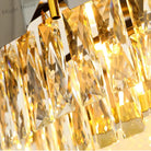 Stainless Steel Light Luxury Crystal Chandelier - A Postmodern Marvel For Living Rooms Simple