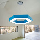 Stella’s Contemporary Led Honeycomb Pendant Light - Vibrant Green/Blue/Red In White/Warm/Natural