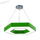 Stella’s Contemporary Led Honeycomb Pendant Light - Vibrant Green/Blue/Red In White/Warm/Natural