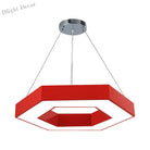 Stella’s Contemporary Led Honeycomb Pendant Light - Vibrant Green/Blue/Red In White/Warm/Natural