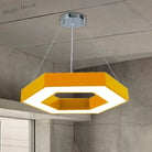 Stella’s Contemporary Led Honeycomb Pendant Light - Vibrant Green/Blue/Red In White/Warm/Natural