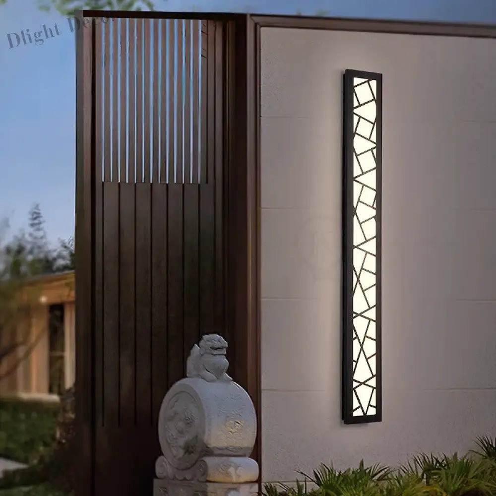 Stylish Waterproof Led Tall Wall Lamp - Illuminate Your Garden Villa And Porch With Elegance Wall