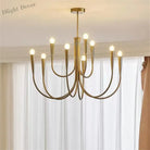 Swoop Arm Chandelier - Retro Elegance For Luxurious Living And Dining Spaces Ceiling Light