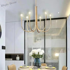 Swoop Arm Chandelier - Retro Elegance For Luxurious Living And Dining Spaces Ceiling Light