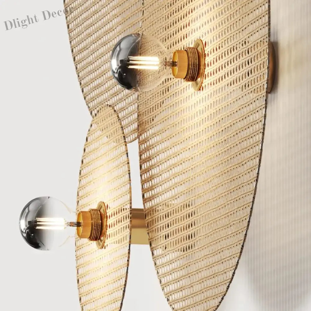 Tan Wall Lamp - Classic Japanese Bamboo For Timeless Home And Restaurant Lighting Wall Lamp