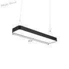 Teagan Linear Luminosity: Modern Black Led Pendant Light