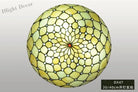 Tiffany Stained Glass Round Ultra - Thin Ceiling Lamp - Elegance For Balconies Corridors Bedrooms