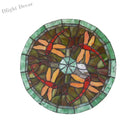 Tiffany Stained Glass Round Ultra - Thin Ceiling Lamp - Elegance For Balconies Corridors Bedrooms