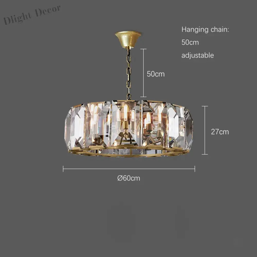 Timeless Classic American Led Crystal Chandelier - Available In Gold Silver And Black Finishes