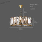 Timeless Classic American Led Crystal Chandelier - Available In Gold Silver And Black Finishes