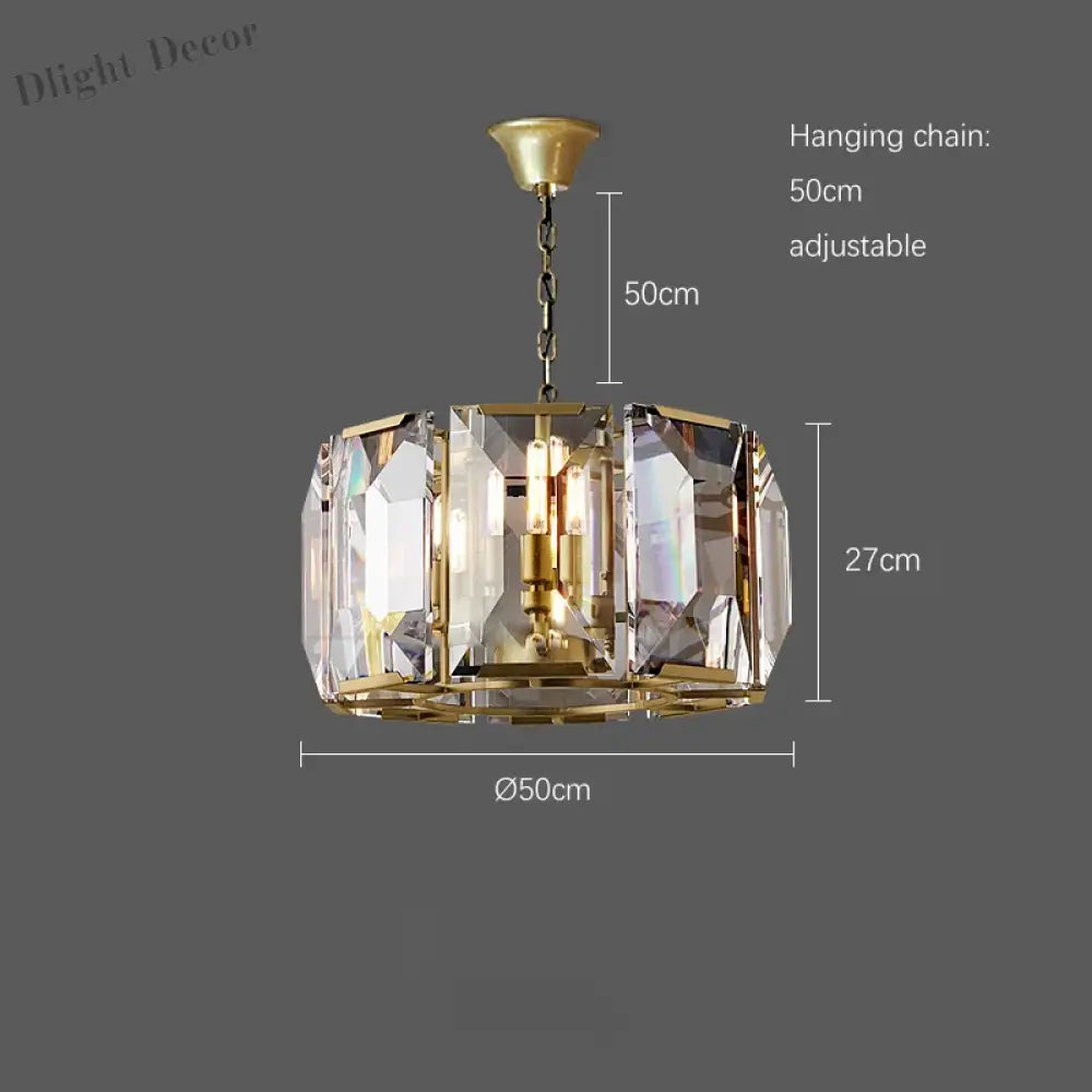 Timeless Classic American Led Crystal Chandelier - Available In Gold Silver And Black Finishes