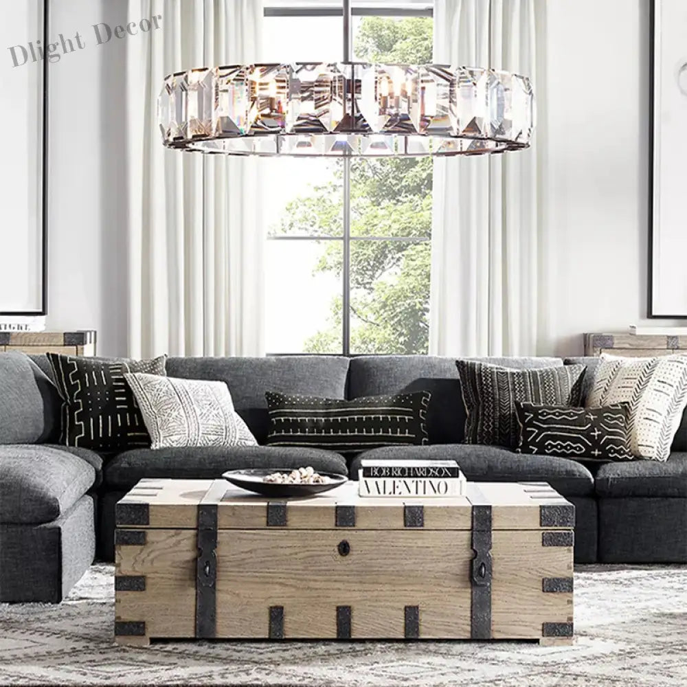 Timeless Classic American Led Crystal Chandelier - Available In Gold Silver And Black Finishes