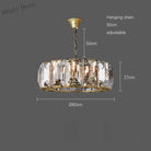 Timeless Classic American Led Crystal Chandelier - Available In Gold Silver And Black Finishes