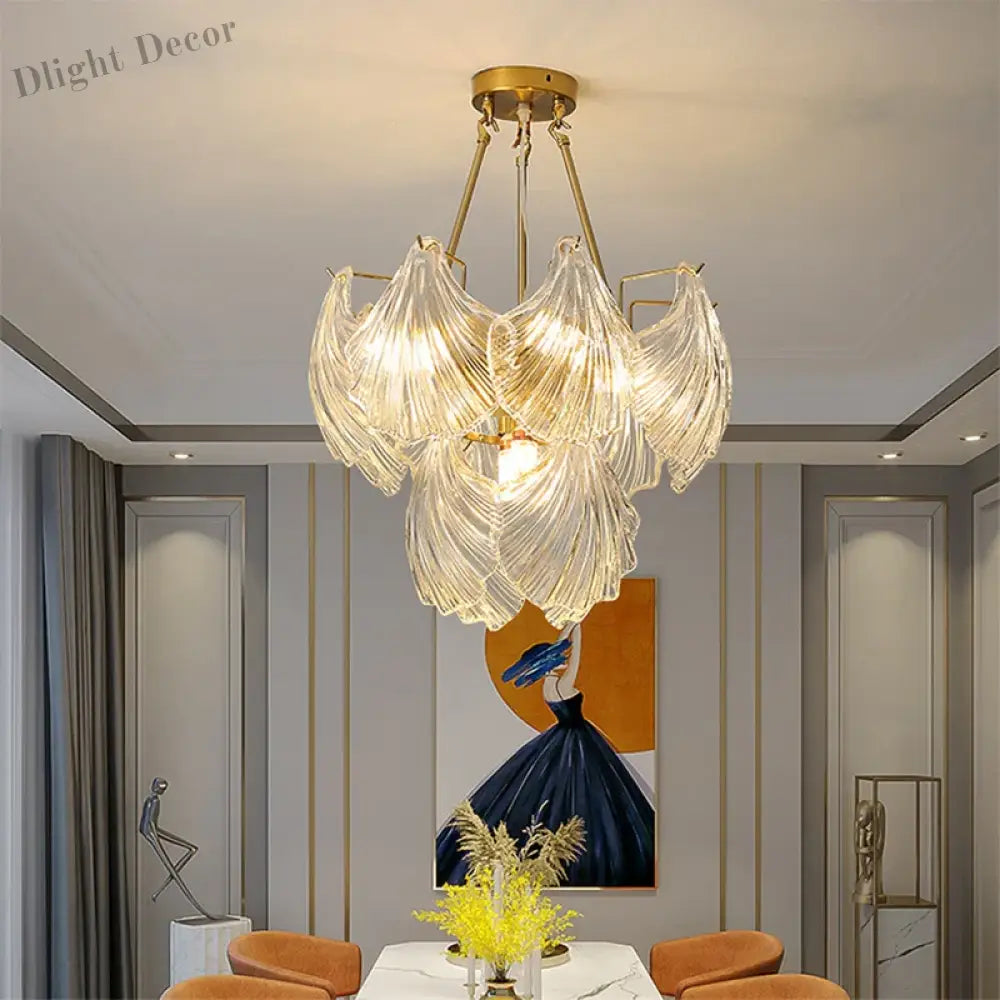 Timeless Postmodern Light Luxury Chandelier - Retro Wrought Iron And Crystal Design Perfect For