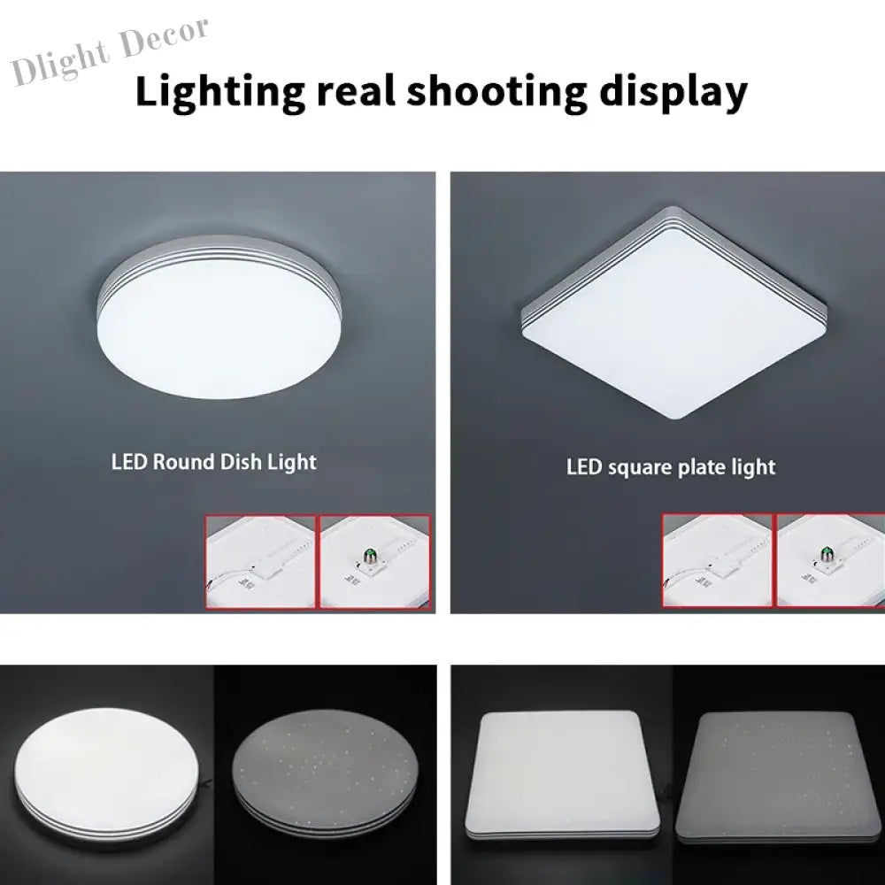 Ultra - Thin Led Ceiling Lamp - Modern Creative Lighting For Living Room Bedroom And Kitchen