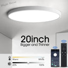 Ultra - Thin Led Ceiling Light - Modern 20 - Inch Large Lamp With Dimmable Brightness Ac85 - 265V