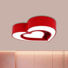 Valentina Hearts For Dreamland: Rotating Led Ceiling Light Red