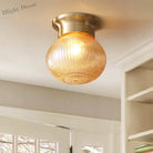 Valentina Modern Gold Flush Mount Ceiling Light