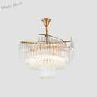 Vanessa Elegance Meets Sparkling Brilliance: The Clear Crystal Postmodern Gold Chandelier