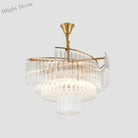 Vanessa Elegance Meets Sparkling Brilliance: The Clear Crystal Postmodern Gold Chandelier