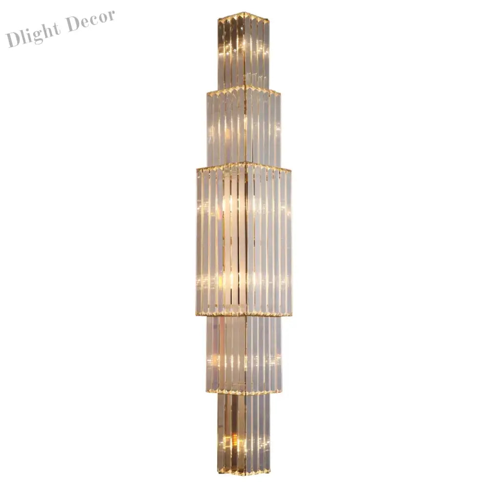 Victoria - Large Crystal Wall Light For Living Room Hall Bedroom Loft Indoor Home Hotel Villa