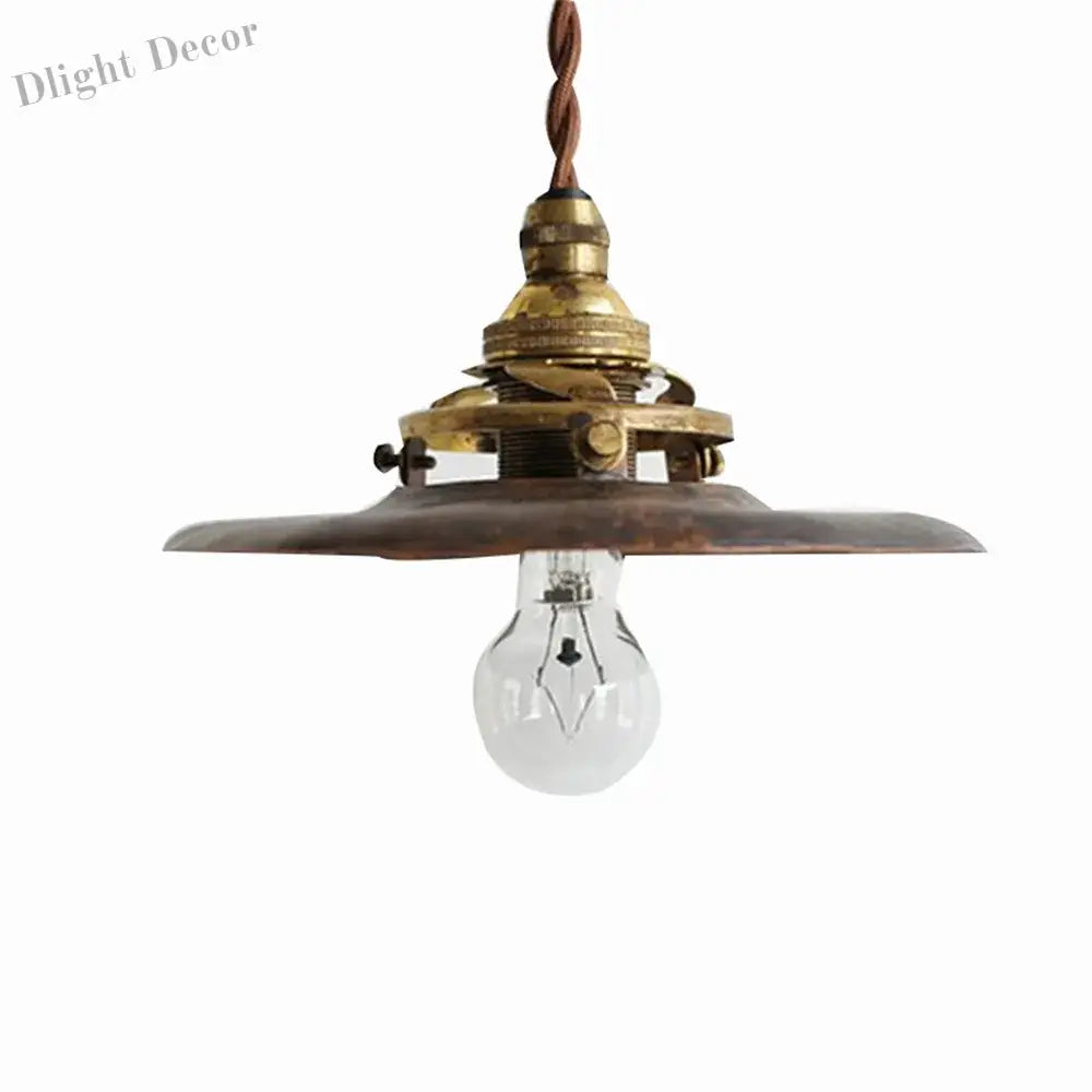 Vintage Brass Industrial Pendant Light - Perfect For Kitchen Dining Room Bar And Loft Decor Lights
