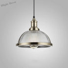 Vintage Glass Shade Hanging Lamp - Loft Luminaire Suspension Led Pendant For Dining Room And Office
