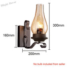 Vintage Industrial Iron Wall Lamp - Creative Design For Restaurants Corridors Bedrooms And More