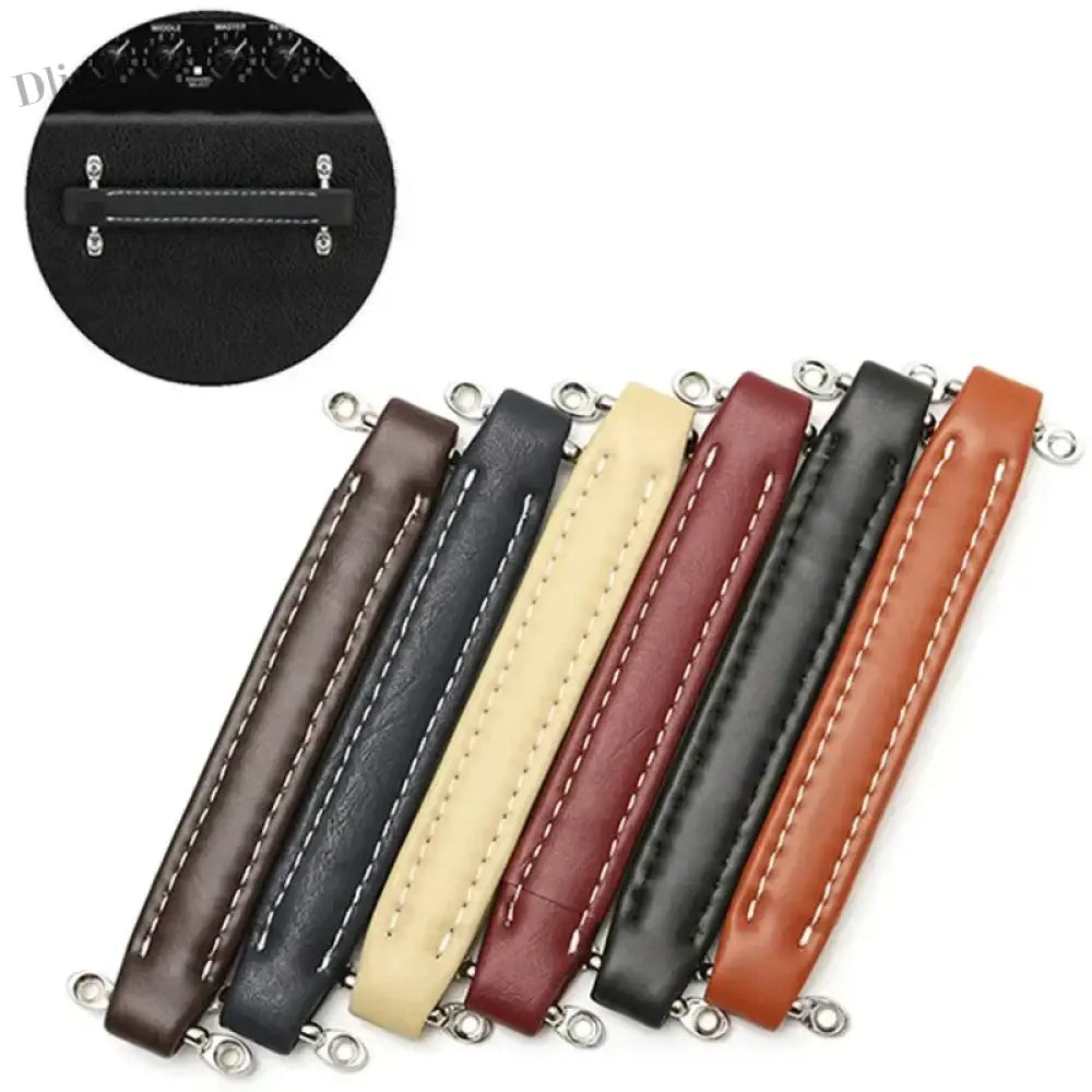 Vintage Leather Furniture Handle – Soft Suitcase-Style Drawer Pulls for Cabinets and Chests Handles