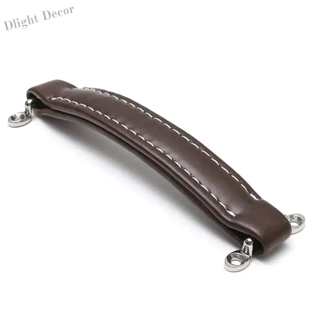 Vintage Leather Furniture Handle – Soft Suitcase-Style Drawer Pulls for Cabinets and Chests Handles