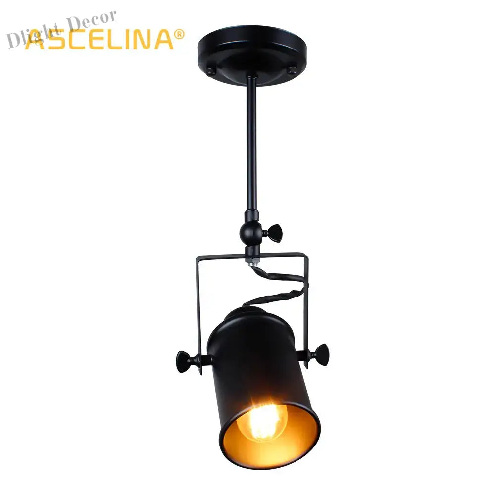 Vintage Loft Industrial Pendant Light - American Style Spotlight Led Lamp For Restaurant Cafe And