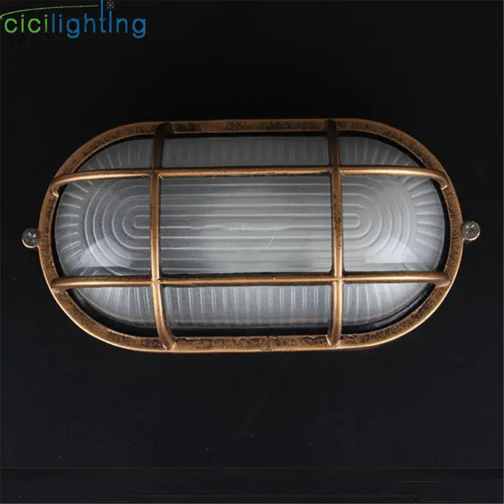 Vintage Waterproof E27 Outdoor Wall & Porch Lighting - Retro Moisture - Resistant Ceiling Lamp For