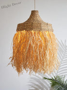 Wabi Sabi Rattan Grass Pendant Lamps - Handmade Japanese - Inspired Natural Lighting With Simple