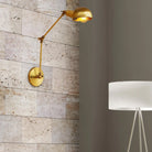 Watson’s Industrial Swing Arm: Brass Beauty For Focused Light (1 - Light Sconce)