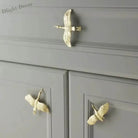 Wild Goose Brass Cabinet Handles - Nordic Copper Drawer Pulls for Wardrobes and Kitchen Cupboards Handles