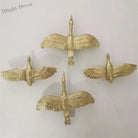 Wild Goose Brass Cabinet Handles - Nordic Copper Drawer Pulls for Wardrobes and Kitchen Cupboards Handles